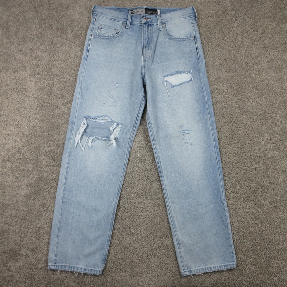 Levis Jeans Womens 30x30 Blue Silvertab Loose Baggy Ripped Distressed Denim Pant